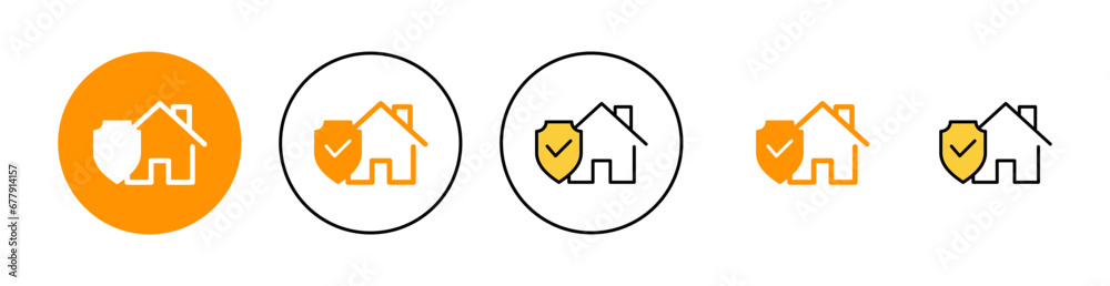 home insurance icon set for web and mobile app. home protection sign and symbol home insurance icon set for web and mobile app. home protection sign and symbol