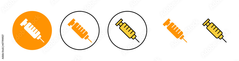Syringe icon set for web and mobile app. injection sign and symbol. vaccine icon Syringe icon set for web and mobile app. injection sign and symbol. vaccine icon