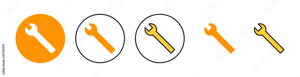 Wrench icon set for web and mobile app. repair icon. tools sign and symbol Wrench icon set for web and mobile app. repair icon. tools sign and symbol