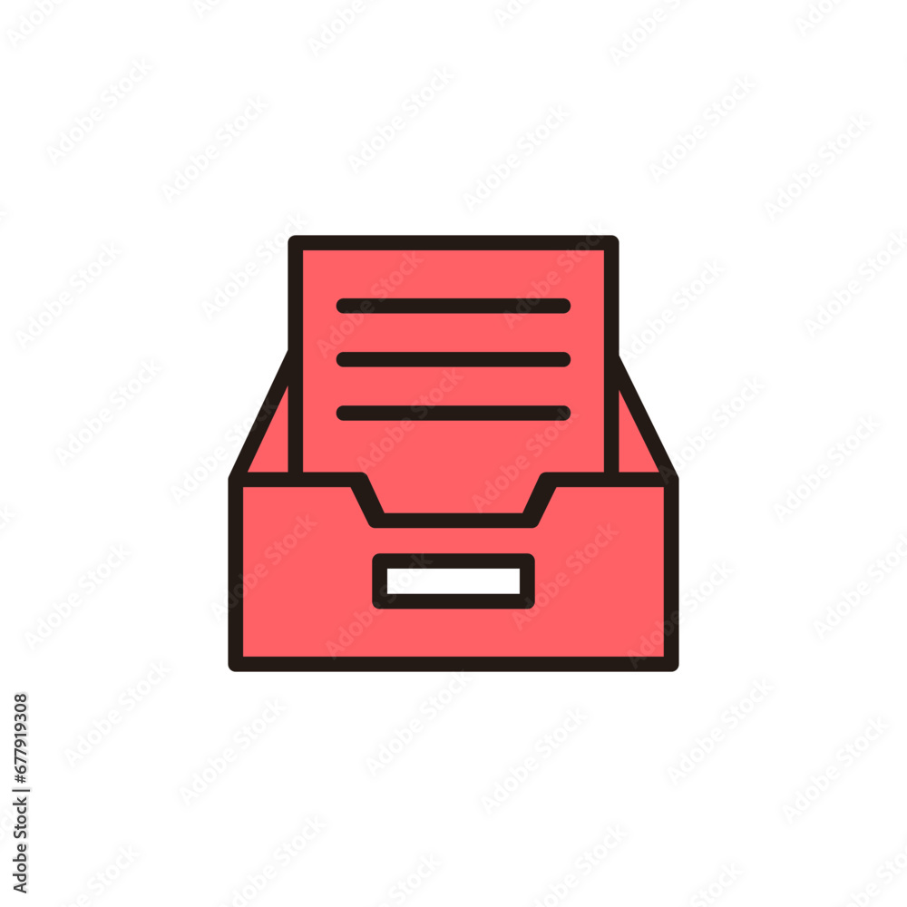 Archive folders icon set illustration. Document vector icon. Archive storage icon. Archive folders icon set illustration. Document vector icon. Archive storage icon.