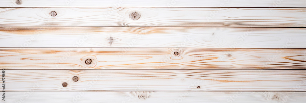 Fototapeta premium A white wooden background with a natural texture. white paint, surface a rustic and organic look. The wood is also slightly uneven, natural texture. Generative AI.