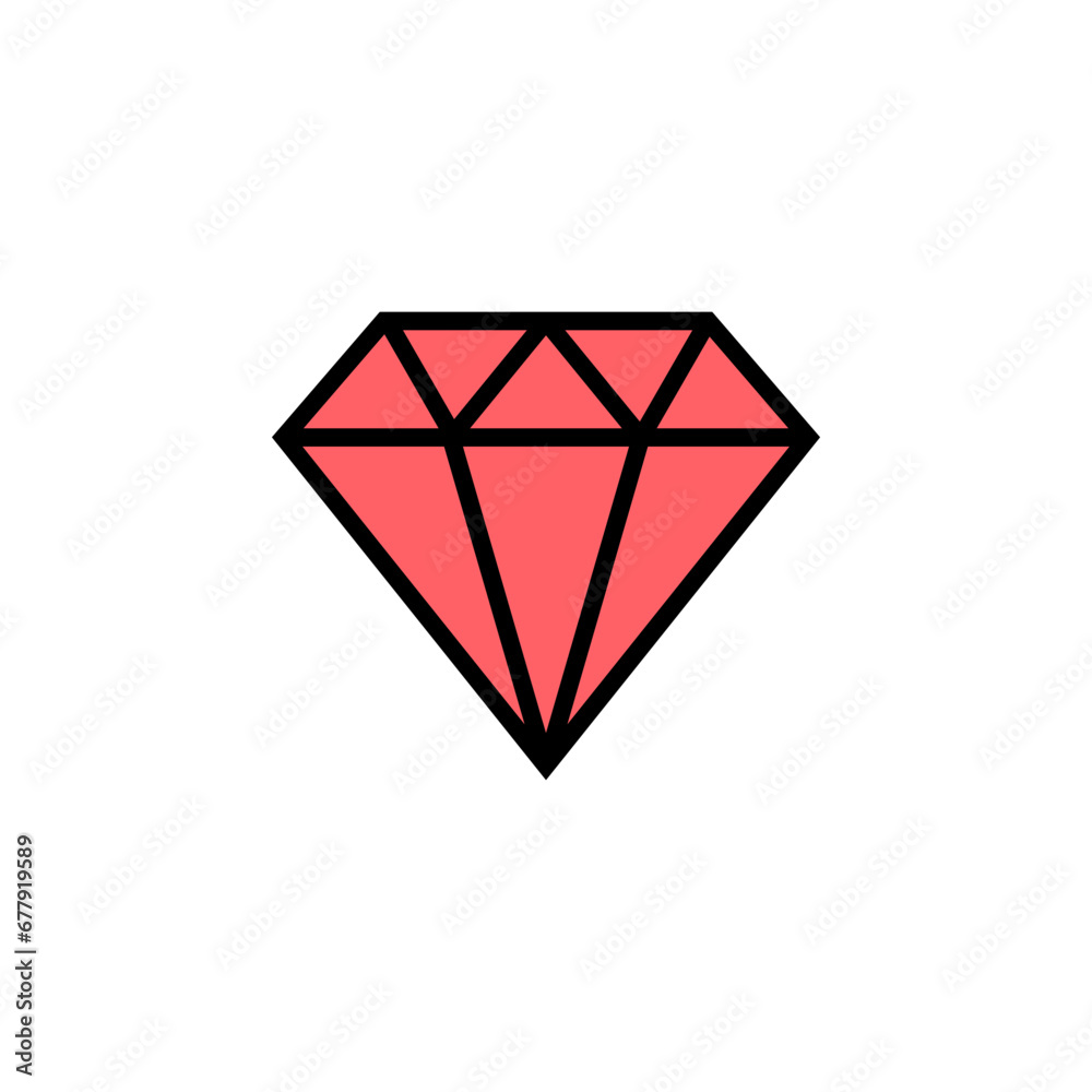 Diamond icon set illustration. diamond gems sign and symbol Diamond icon set illustration. diamond gems sign and symbol
