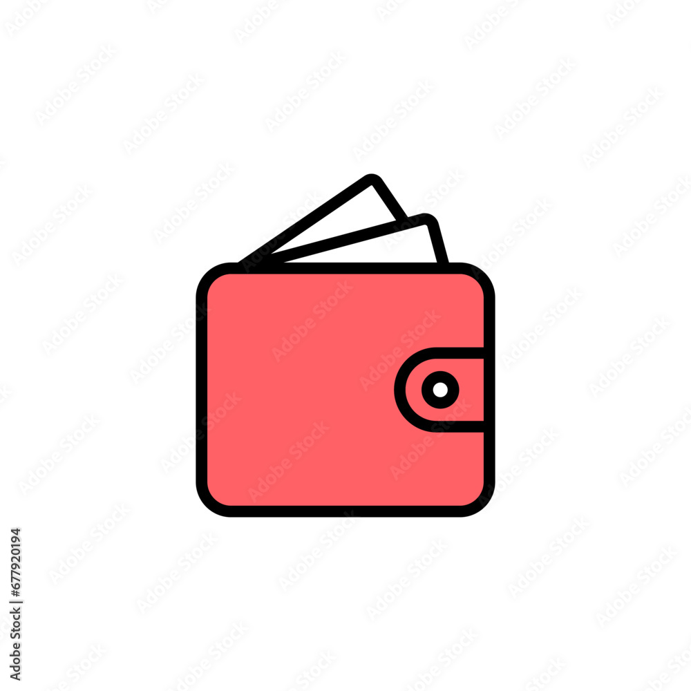 Wallet icon set illustration. wallet sign and symbol Wallet icon set illustration. wallet sign and symbol