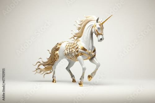 white gold unicorn