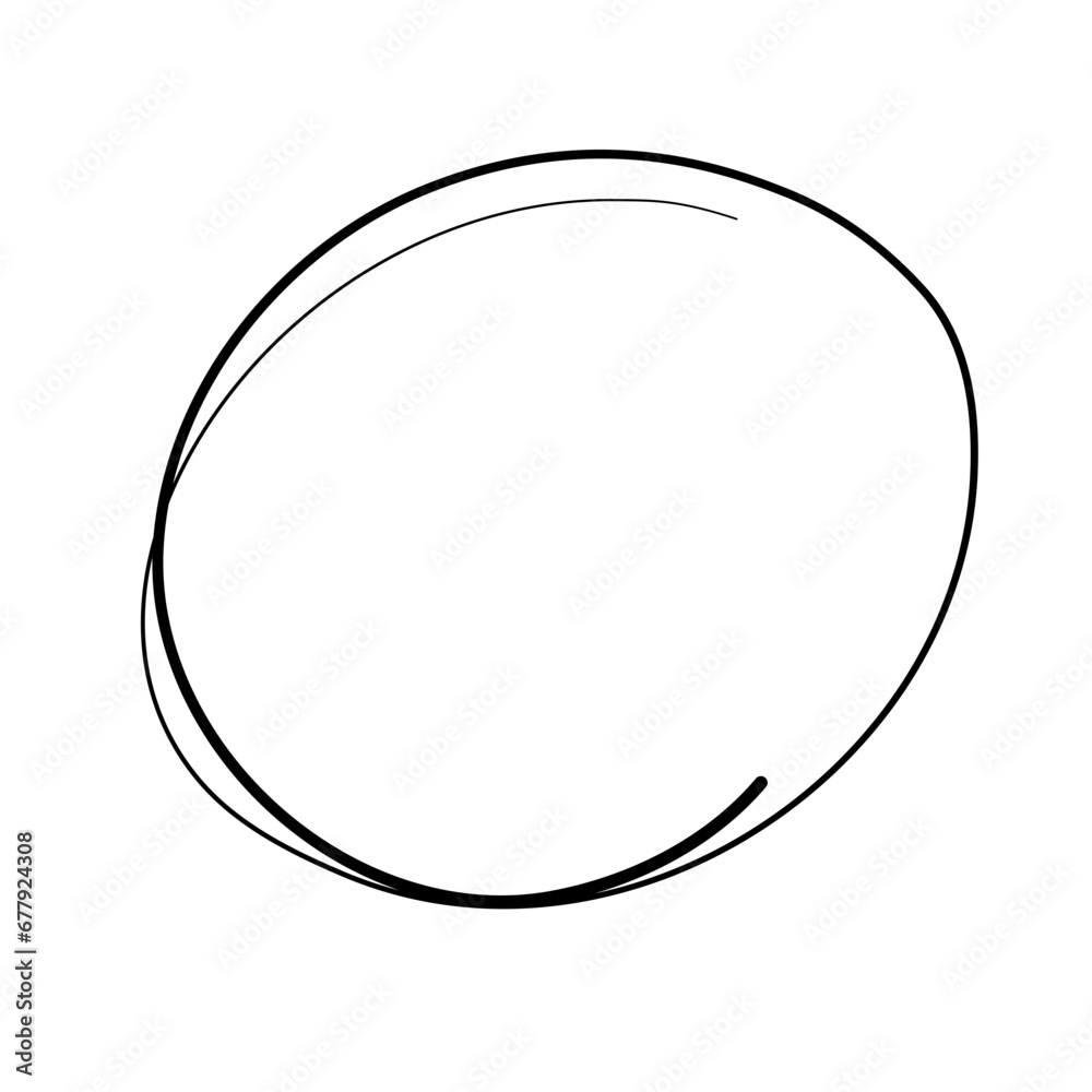 doodle sketchy oval pen and scrible isolated on white background .vector illustration doodle sketchy oval pen and scrible isolated on white background .vector illustration