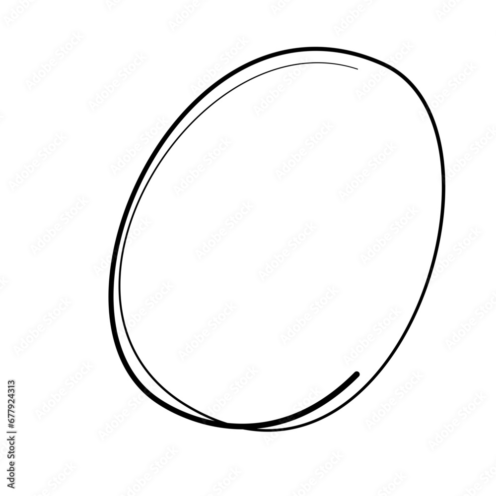 doodle sketchy oval pen and scrible isolated on white background .vector illustration doodle sketchy oval pen and scrible isolated on white background .vector illustration