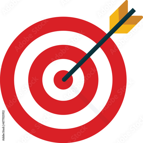 Archery target icon. Business marketing goal. Target focus symbol sign