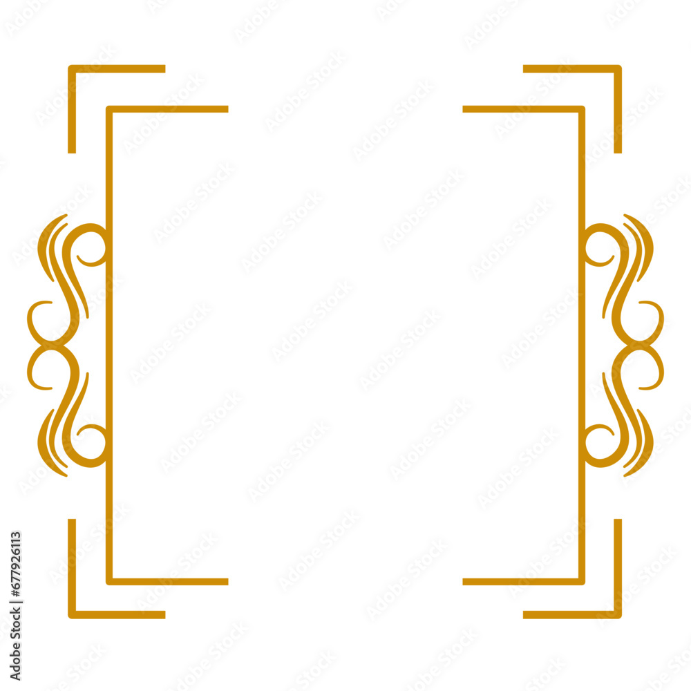 Classic Border Frame Lines Style Vector Classic Border Frame Lines Style Vector