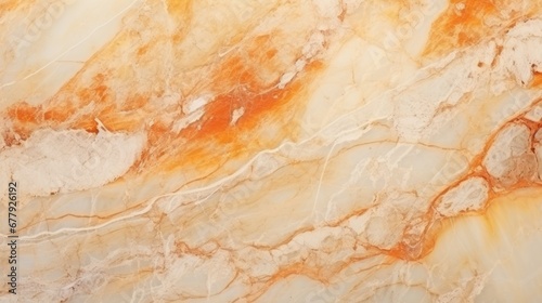 Beige Marble with Fire Opal Horizontal Background. Abstract stone texture backdrop. Bright natural material Surface. AI Generated Photorealistic Illustration.