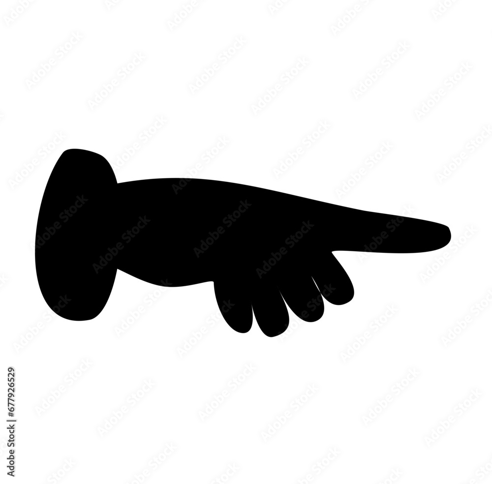 Gesture Hand Silhouette Doodle Vector Illustration Gesture Hand Silhouette Doodle Vector Illustration