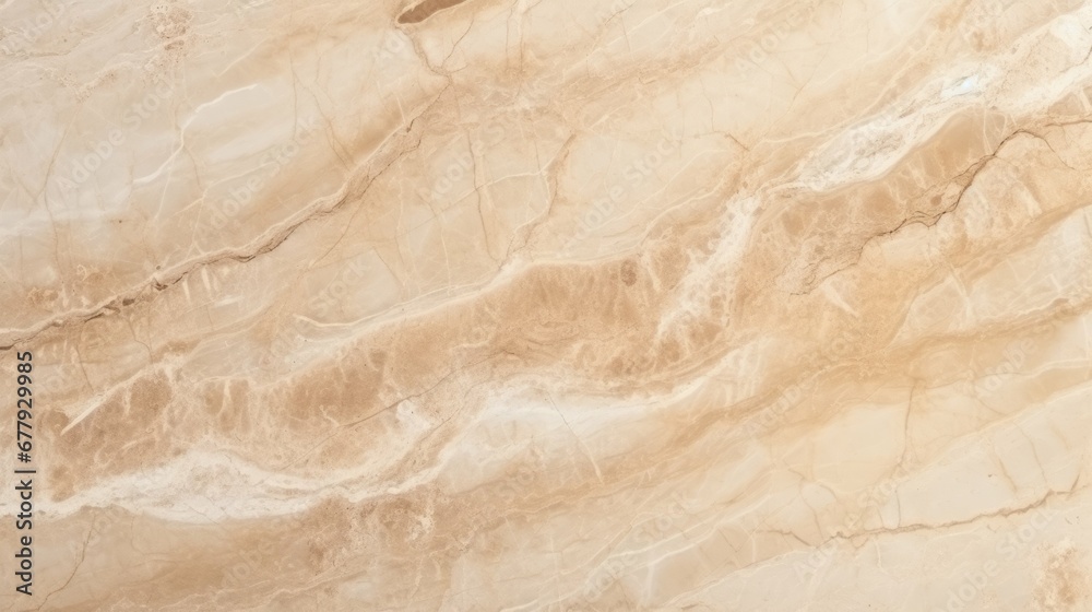Beige Marble with Limestone Horizontal Background. Abstract stone texture backdrop. Bright natural material Surface. AI Generated Photorealistic Illustration.