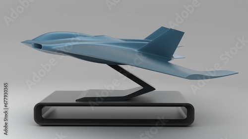 bomber airplane model, non AI images, 3D illustration