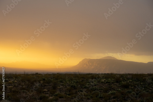 Thick Morning Fog Alludes to A Rain Storm Over Big Bend