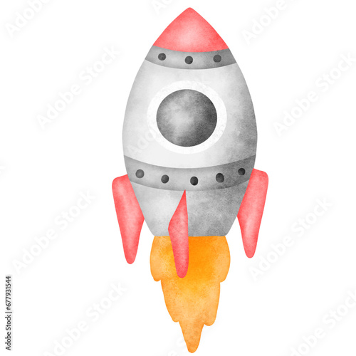 Astronaut, rocket, space ship  photo