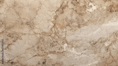 Beige Marble with Pumice Horizontal Background. Abstract stone texture backdrop. Bright natural material Surface. AI Generated Photorealistic Illustration.