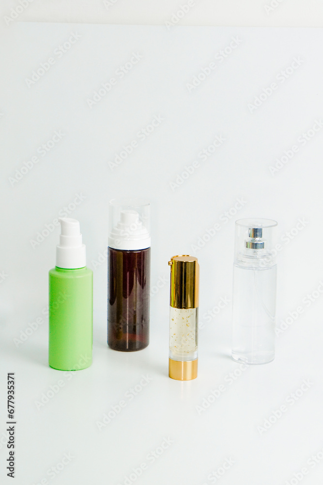 Skincare Cosmetic tube bottle mockup cream and serum Skincare Cosmetic tube bottle mockup cream and serum