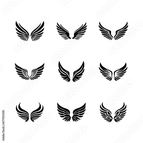 Wing-shaped symbol  insignia