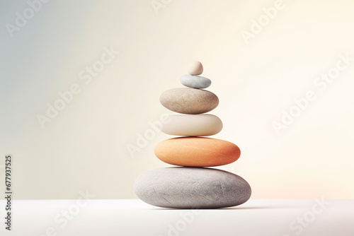 stack of stones  balance background with copy space