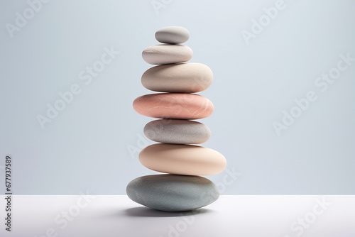 stack of stones  balance background with copy space