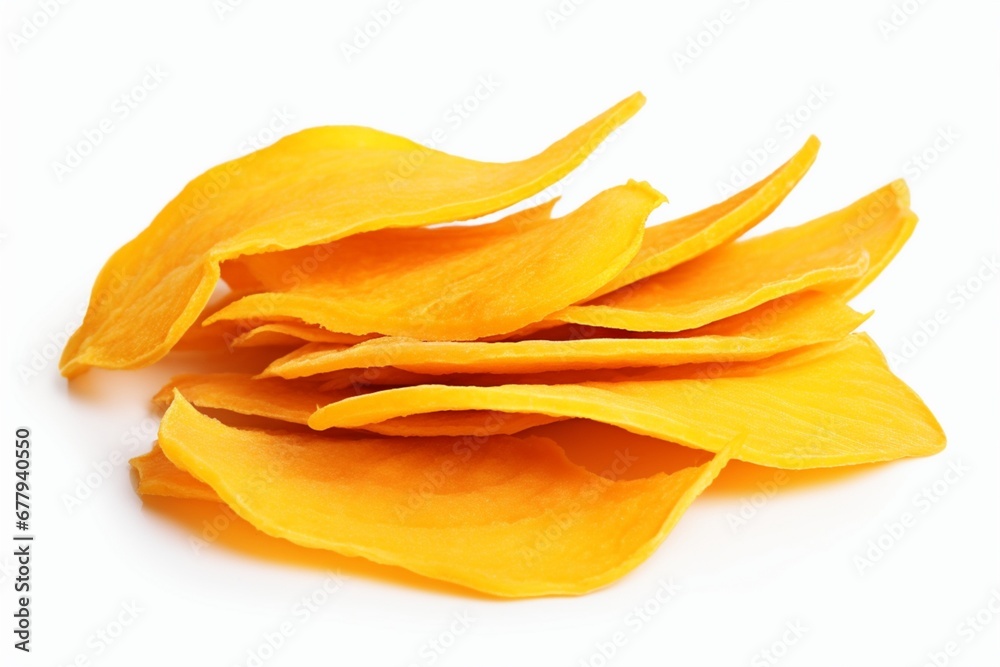 Dried Mango on isolated white background. Dried Mango on isolated white background.