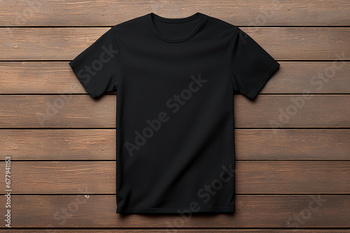 Black T-shirt Mockup Template