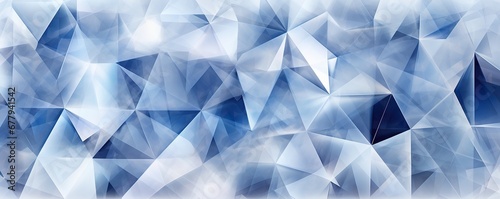 geometric abstract triangles ,Blue, white,