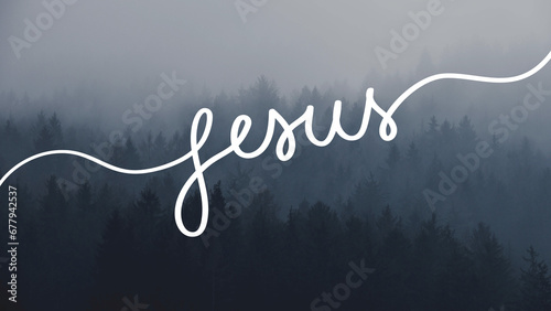 Fotografie Name of Jesus letter