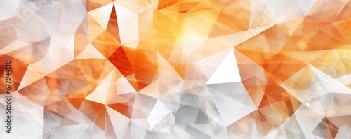 Abstract Geometric Triangle orange white Background © Anak