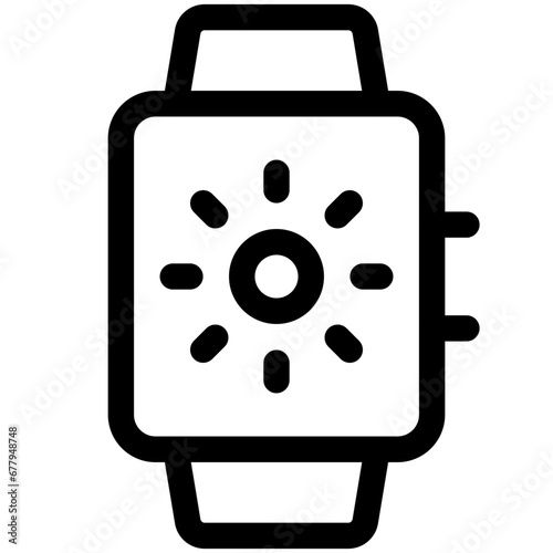 smartwatch brightness icon