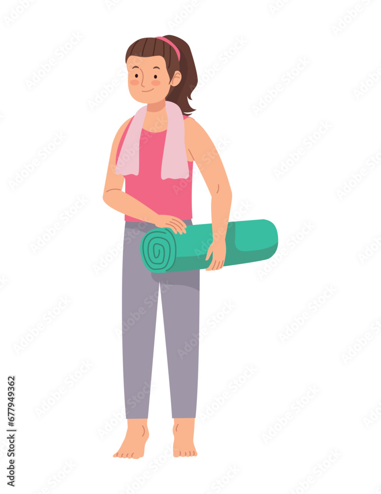 fitness woman standing