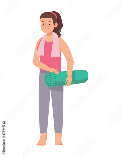 fitness woman standing
