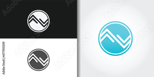 abstract resident logo set