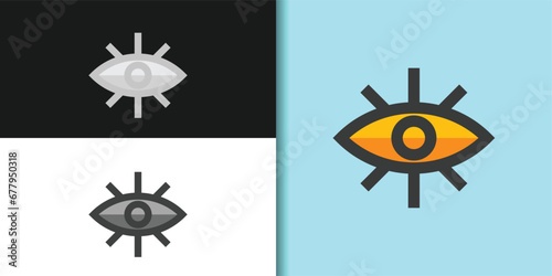 eye logo set