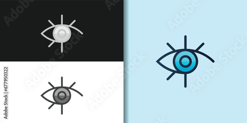 eye logo set