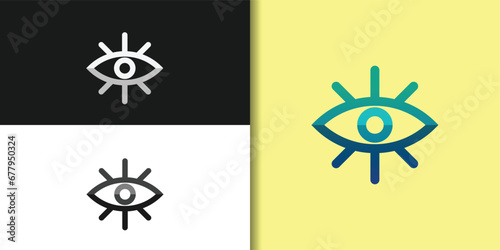 eye logo set