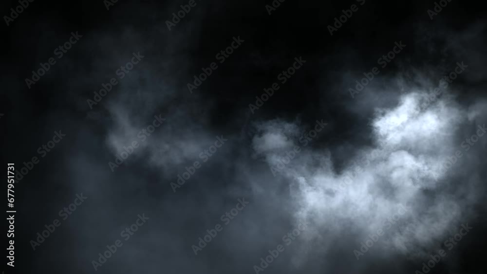 Immersive mesmerising magic horror-show spooky Halloween smoke cloud VFX insert element in 4k slow-motion. Layered VFX fog. 4K slow-motion atmosphere haze, VFX mist, cloud smoke, Fog and cloud chamber