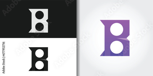 rigid letter b logo set