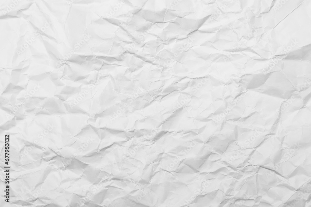 Naklejka premium White Paper Texture background. Crumpled white paper abstract shape background with space paper recycle for text