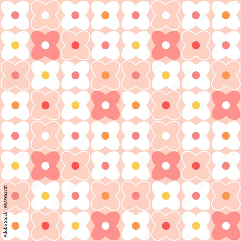 seamless pattern with flowers