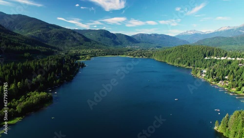 Breathtaking Alta Lake Aerial in Whistler Canada