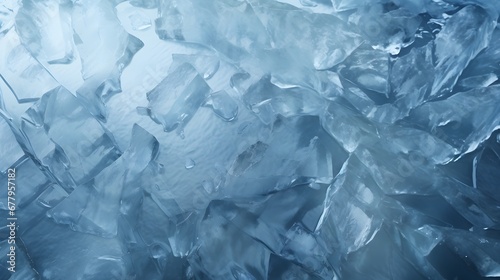 Cracked Ice Background Wallpaper. Generated with AI.