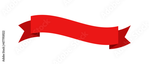 Red banner ribbon