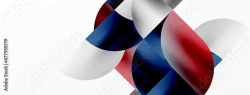 Minimalist geometric background featuring metallic round triangles, delivering sleek and modern visual aesthetic with emphasis on clean, metallic forms for wallpaper, banner, background, landing page