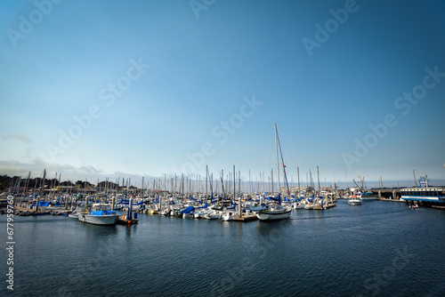 Boats at Monterey Docks on a Summer Day - California, USA