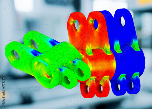 FEM analysis on metal mechanical joints to calculate resistance, stress, and forces before  the production process