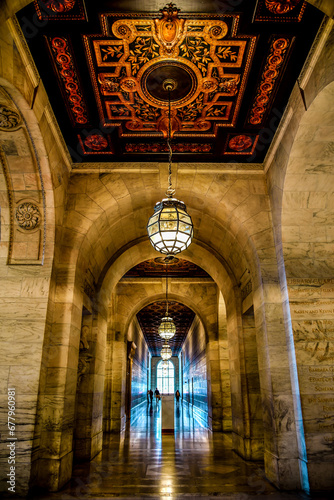 Corridors of the New York Public Library - Manhattan, New York City photo
