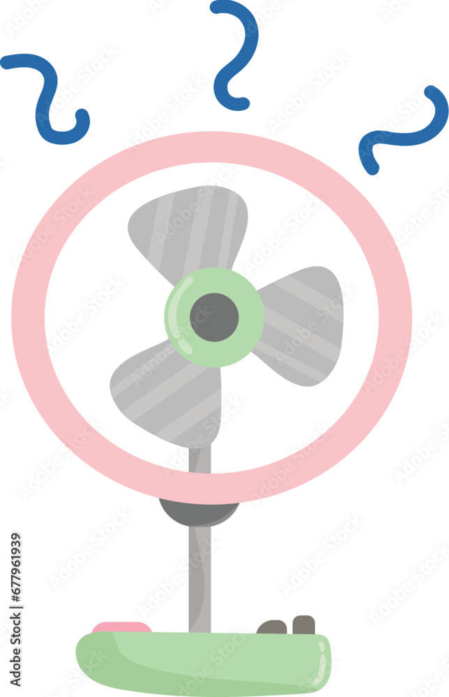 Obraz premium Electric fan illustration