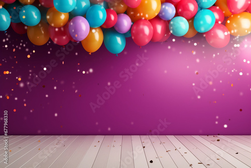 background with balloons