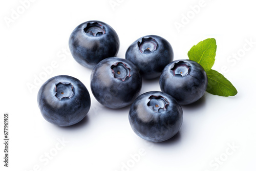 blueberry fruit isolated on white background
