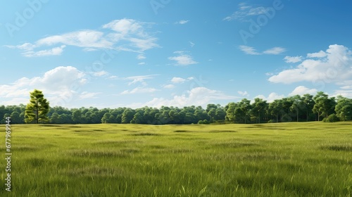 forest outdoors summer grass tranquil illustration tree natural, sky plant, countryside scenic forest outdoors summer grass tranquil © vectorwin